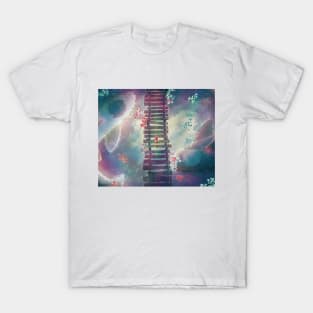 Walking Through Sun, Moon, and Stars T-Shirt